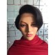 Pre order Full lace wig natural hair line baby hair natural color 100% human hair heavy density short wig